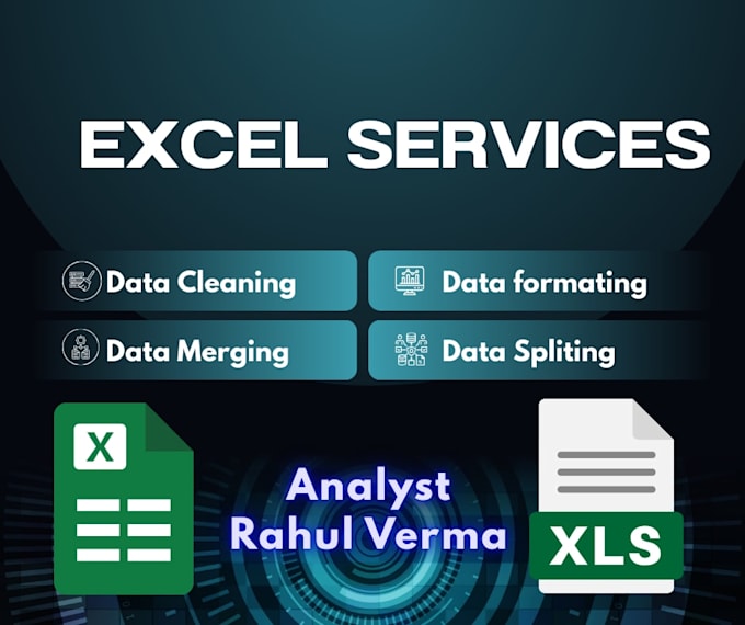 clean, format, merge, split excel data