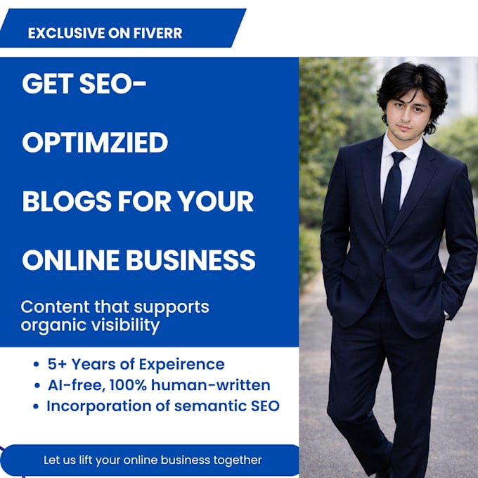write stellar SEO blog posts and articles for you