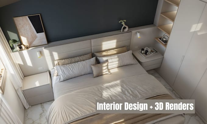 design one residential interior space with professional 3d visualization