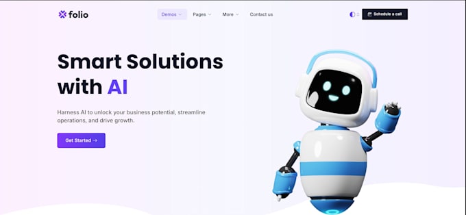 create ai agency and technology wordpress website