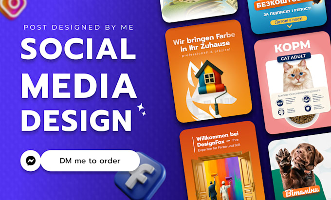 create social media designs, instagram post, carousel design
