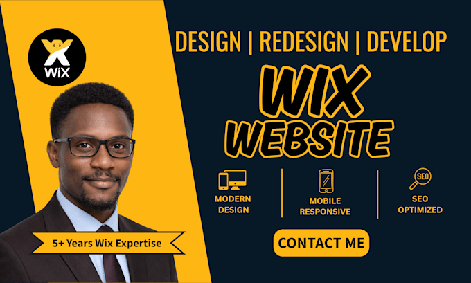 custom wix website design wix redesign wix development landing page ecommerce