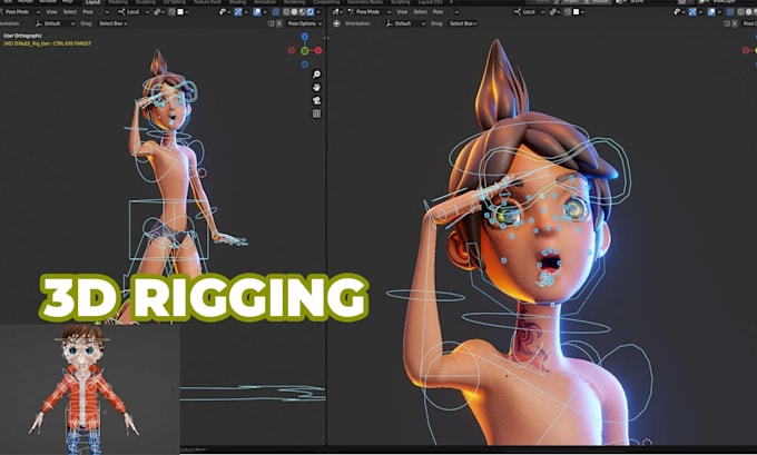 rig your 3d character in blender perfectly