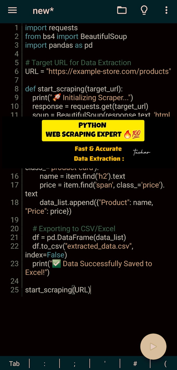 build professional python web scraper and automation bots