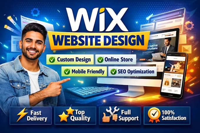 design wix website, build wix website, wix website redesign, online store, SEO