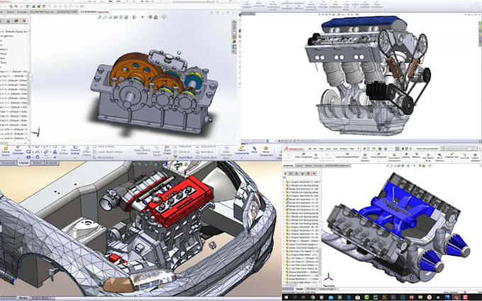 Do mechanical engineering 3d cad design, product design in solidworks ...