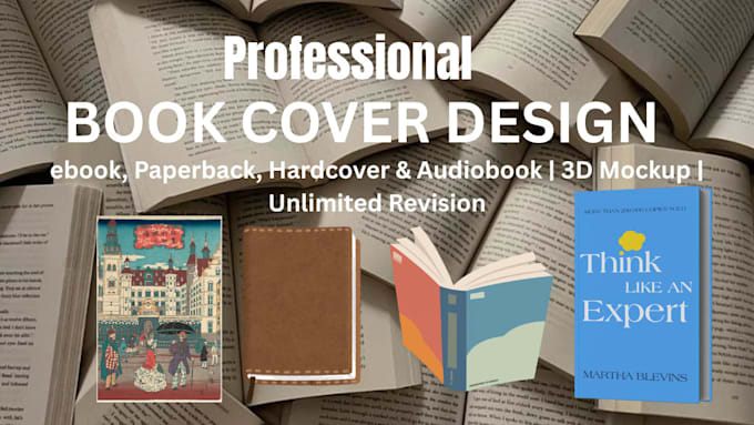 design a fiction and nonfiction book cover for amazon KDP