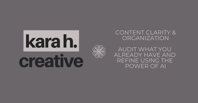 audit and organize your existing content