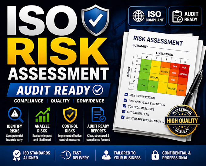 create iso risk assessment and audit ready compliance documents