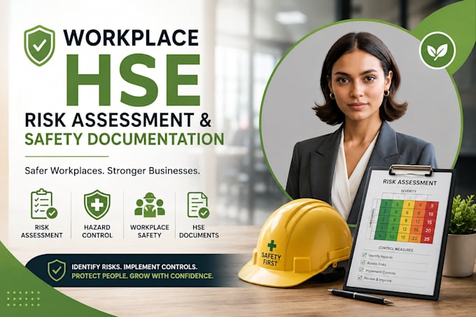 create workplace risk assessments and hse safety documents
