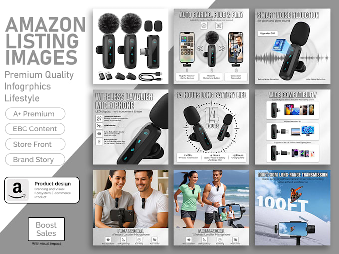 create amazon listing images and a plus designs
