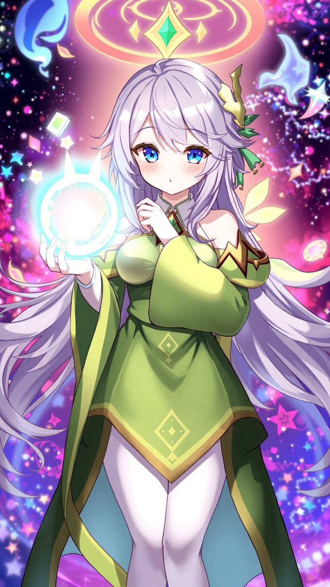fantasy illustration or anime in style