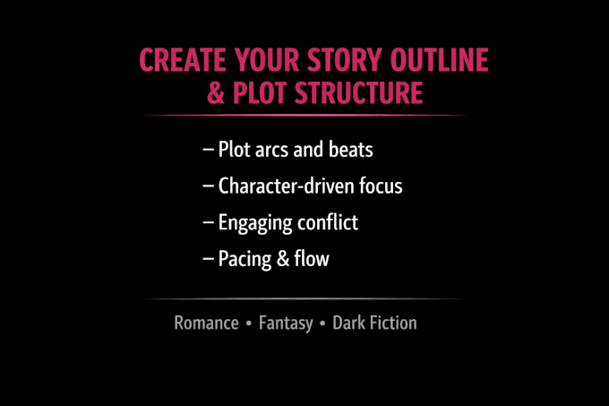 create a detailed story outline, plot structure, or chapter plan