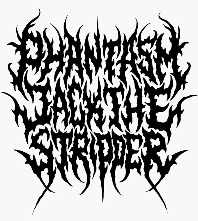 draw a metal band logo