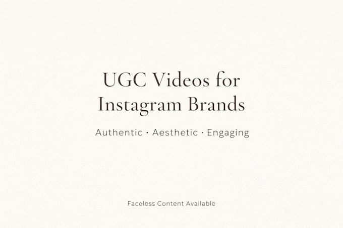 create ugc videos and instagram content