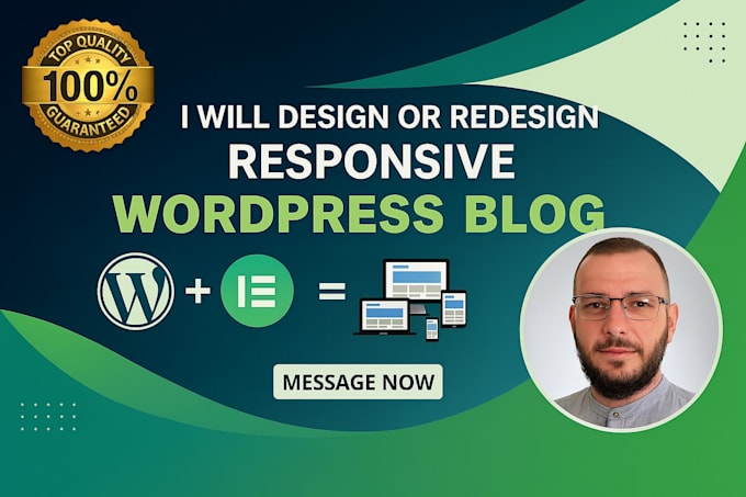 create a professional wordpress blog with responsive design and SEO optimization