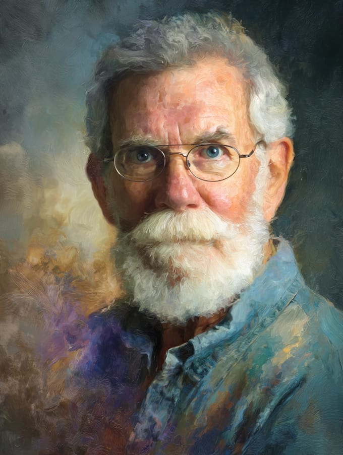 unique oil painting portrait