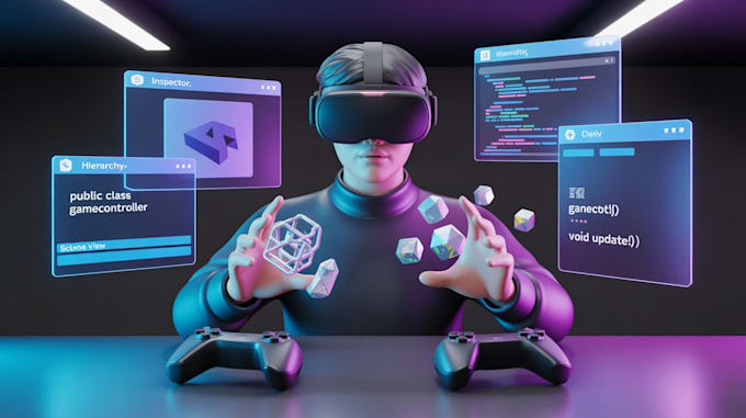 develop 3d virtual reality game development in unity for oculus quest htc vive