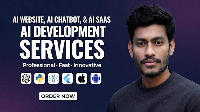develop ai website, ai chatbot, ai web application, ai software , custom webapp