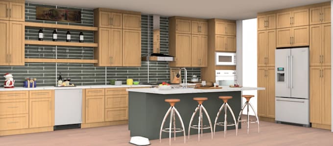 do kitchen and bathroom design by using 2020 design live