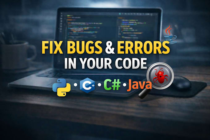 fix bugs and errors python java cs code