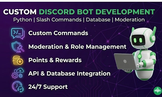 create custom discord bots for you