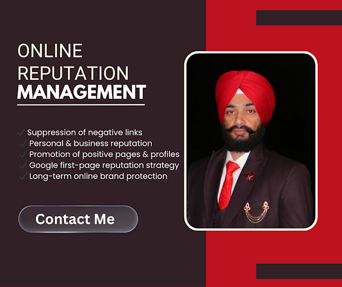 manage your online reputation and push down negative article links
