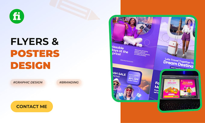 design your flyers and social media visuals