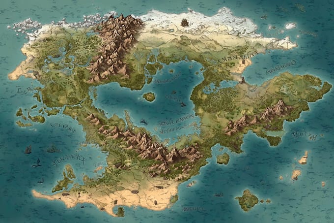 draw custom vector site maps or travel maps
