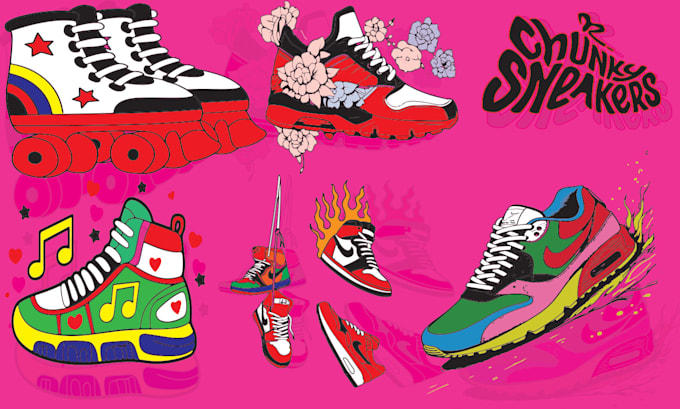 design custom sneaker logo for your store or brand