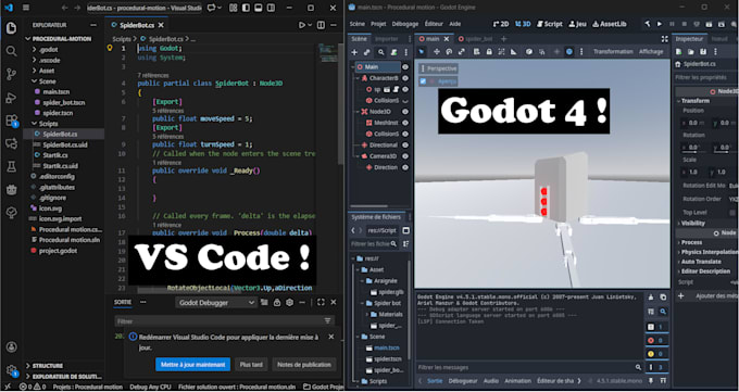 Write a script in godot in csharp or gdscript in 3d by Art_gonza | Fiverr