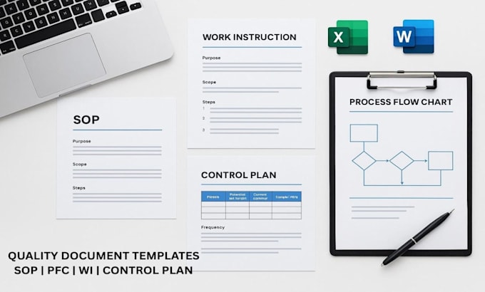 create quality documents as per iso9001 for assembly floor