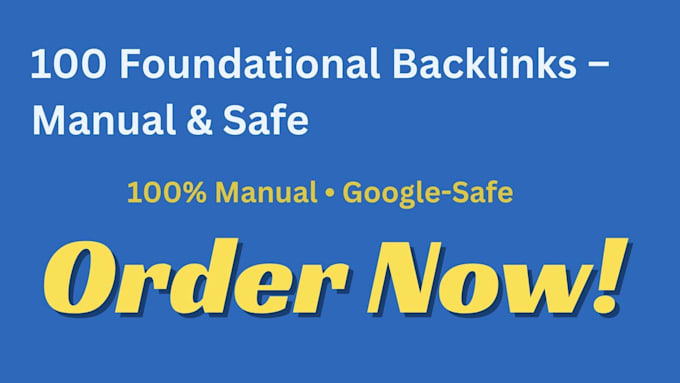 do high da dr foundational backlinks manually for website SEO rankings