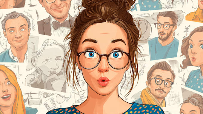draw cartoon vector portrait or illustration