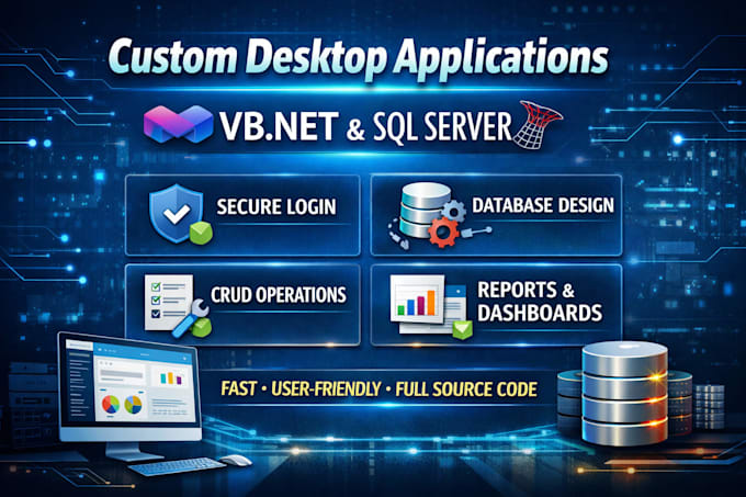 create windows desktop application using vb net