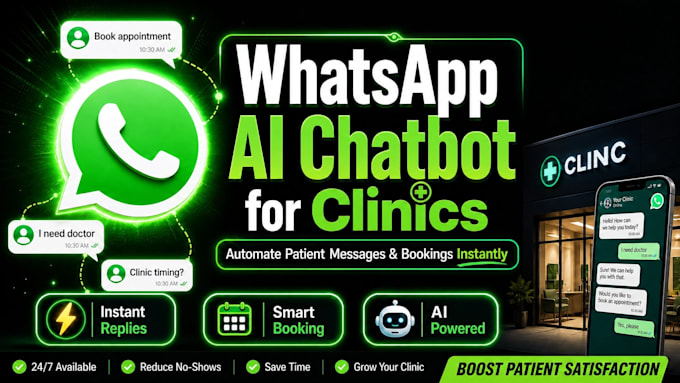 build ai whatsapp chatbot for medical clinics hospitals and healthcare