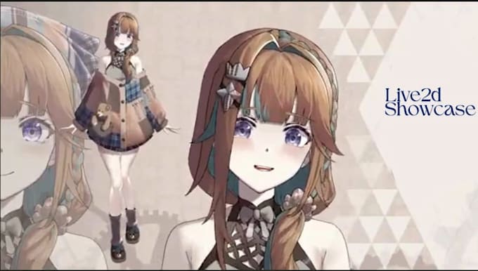 draw live2d model, live2d character, 2d vtuber  rigging for vtube studio