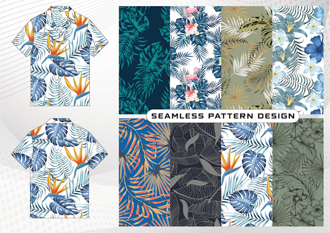 create seamless pattern design for apparel and textile
