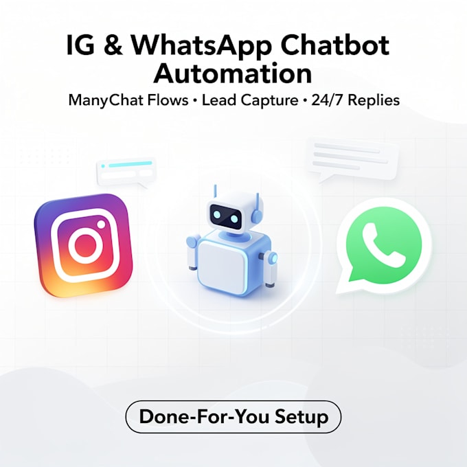 build a manychat automation for ig and whatsapp