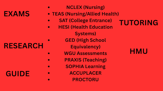 do assigned tasks, umpi, wgu, nursing, touchstone and sophia learning