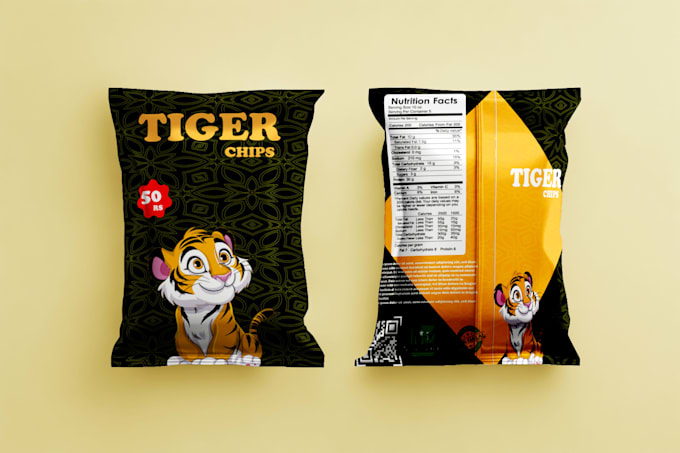 do local labels design for chips and cooking oil labels