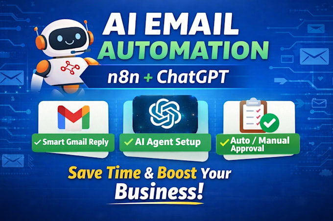 create ai agent email auto reply automation using n8n