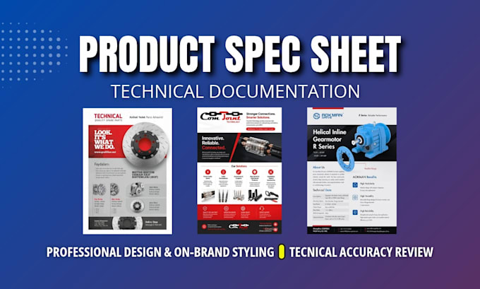 write technical documentation, user manual and spec sheet