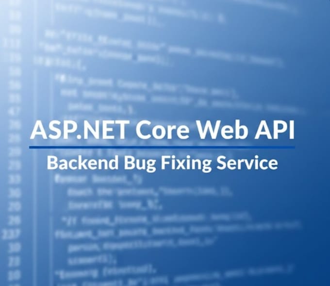 fix asp dot net core app and API bugs and errors