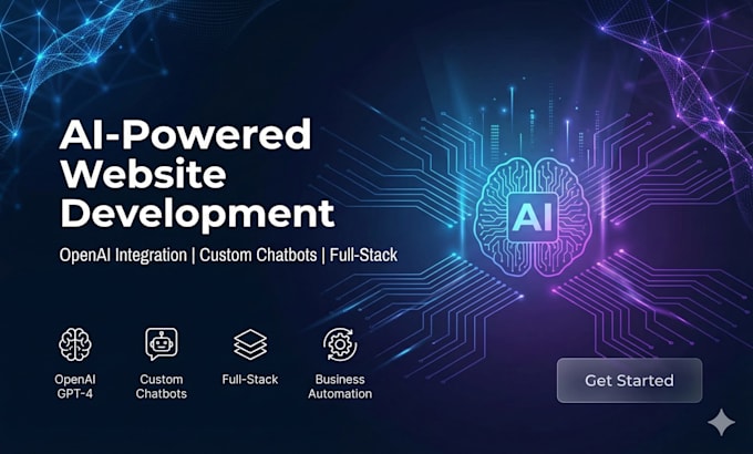 build ai powered website with openai integration  and chatbot development