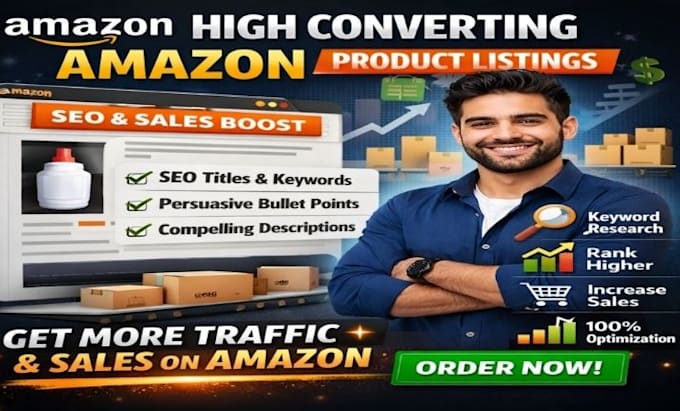 create high converting amazon product listings SEO optimized descriptions