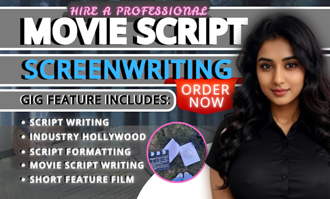 Be your professional movie and tv script writer by Clarice_j | Fiverr