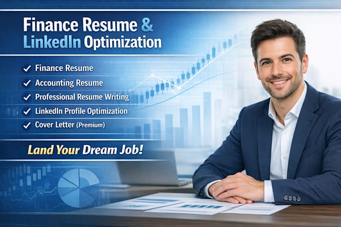 write a professional finance resume and optimize your linkedin profile