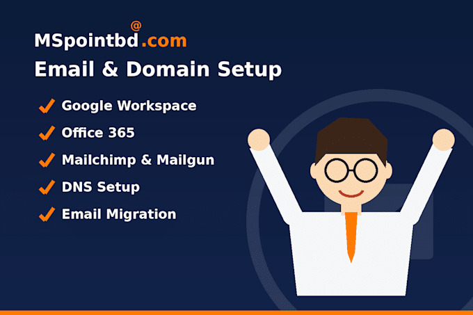 setup google workspace, mailchimp, mailgun, dns
