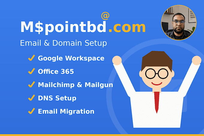 setup google workspace, mailchimp, mailgun, dns